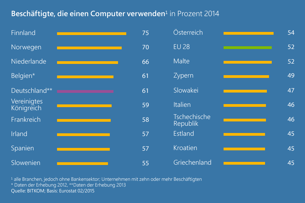 Computernutzung im Beruf